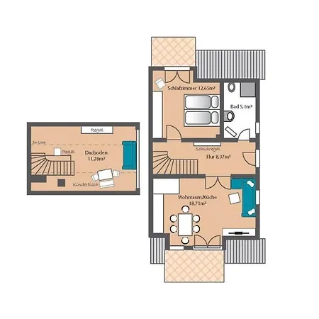 Moderne Maisonettewohnung In Meernaehe By Interhome 公寓